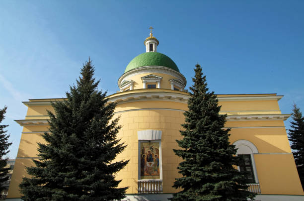 istock a walk through Moscow to the monastery, clear spring day 653927094
