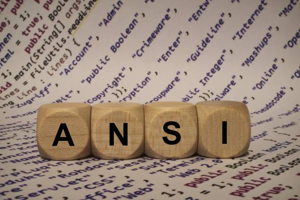 istock ansi - cube with letters and words from the computer, software, internet categories, wooden cubes 653928304