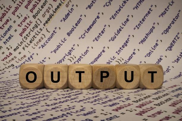istock output - cube with letters and words from the computer, software, internet categories, wooden cubes 653939322