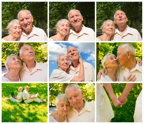 istock The happy old couple in the summer on a walk 653940104