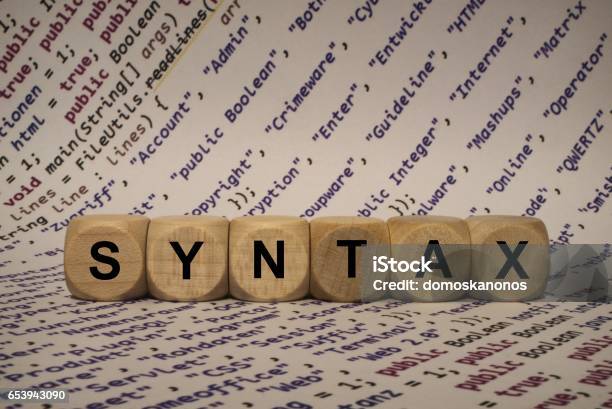 Sentx Cube Syntax Cube With Letters And Words From The Computer Software Internet ...