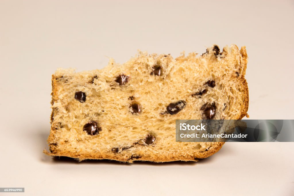 Sweet panettone Chocolate, typical Italian dessert for Christmas and Easter. Sweet panettone, typical Italian dessert for Christmas and Easter Chocotone Stock Photo