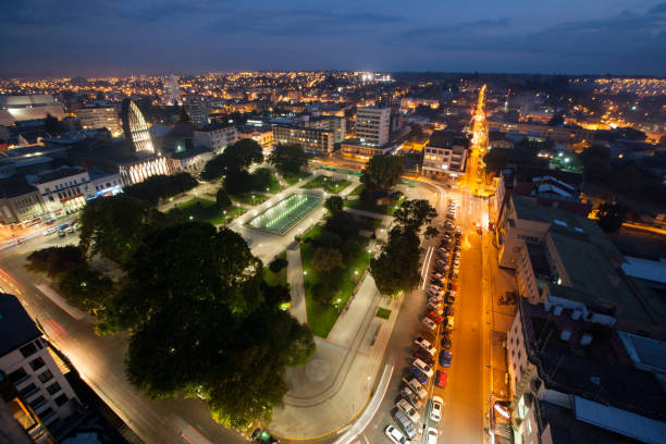 istock Osorno Square at Night 653954424