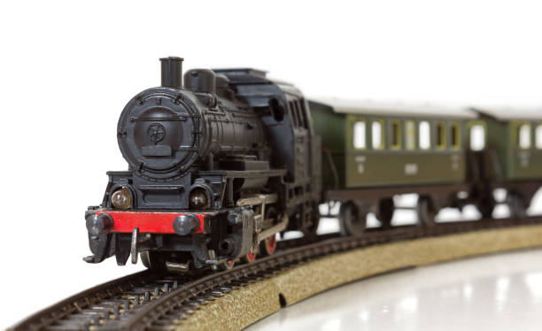 istock Vintage Model Electric Train on the Rails 653955260