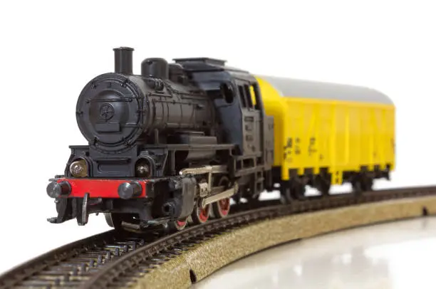 Photo of Model Electric Freight Train on the Rails