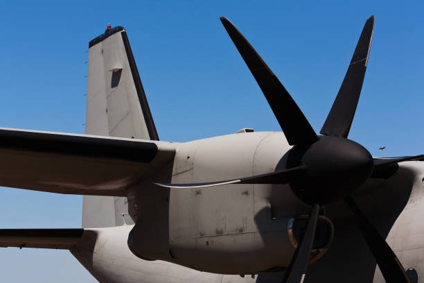 istock Propeller of an old aircraft 653958572