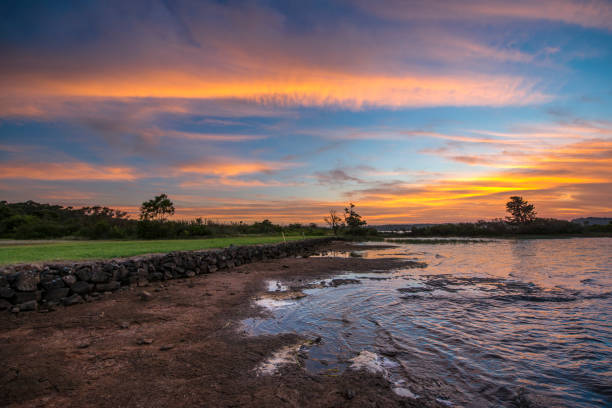 istock Beautiful sunset in Southern highalnds NSW Australia 653962648