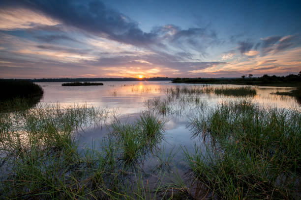 istock Beautiful sunset in Southern highalnds NSW Australia 653963372