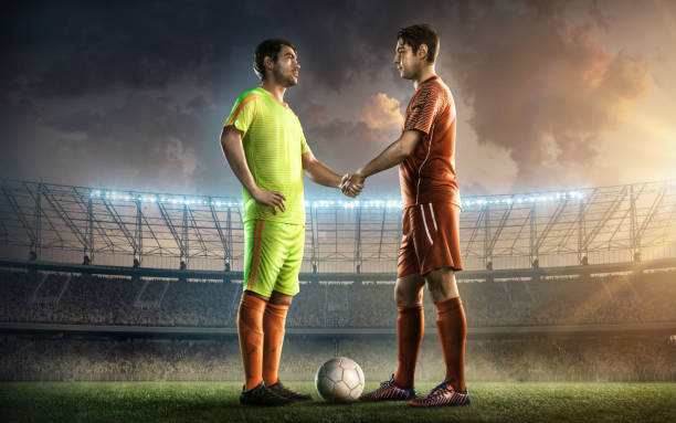 istock team captains on a soccer field 653965408