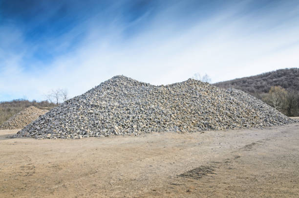 a pile of gravel stock photo