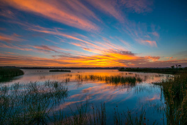 istock Beautiful sunset in Southern highalnds NSW Australia 653967816