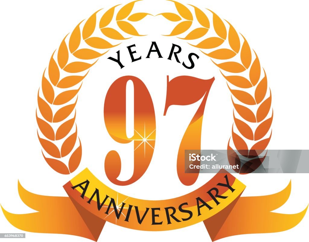 97 Jahre Band Jubiläum Stock Vektor Art und mehr Bilder von Arbeiten