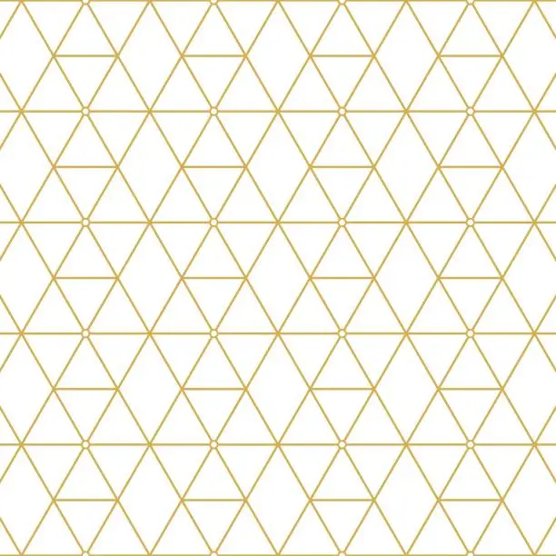 Vector illustration of Retro pattern gold squares