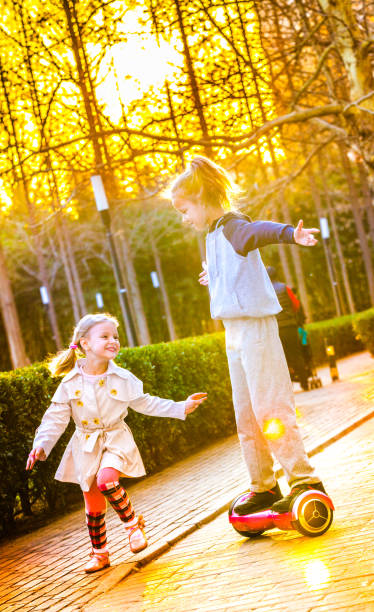 istock Two girls with Segway 653975046