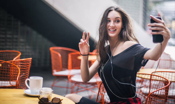 Girl taking a selfie