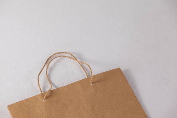 istock Brown paper shopping bag 653997270