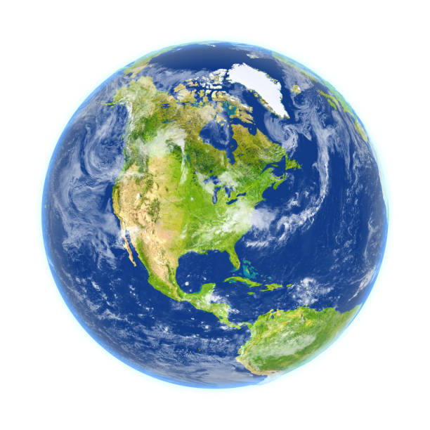 istock North America on Earth isolated on white 654027806