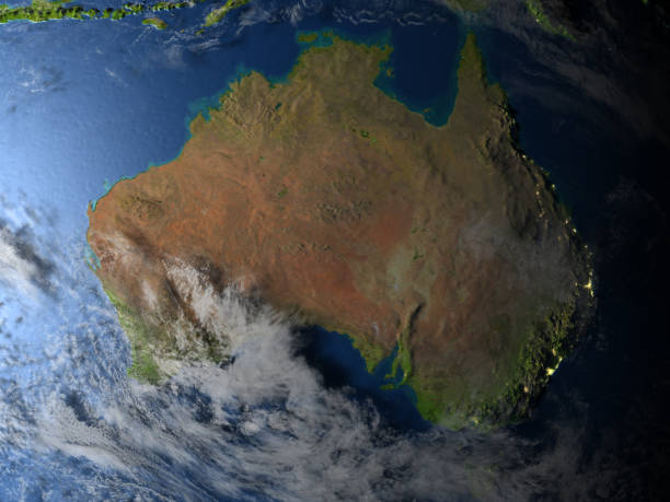 istock Australia at night on planet Earth 654033610