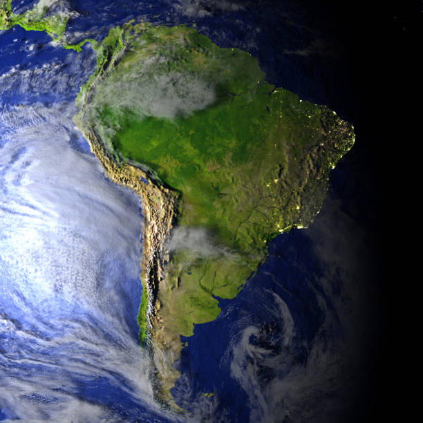istock South America on realistic model of Earth 654033648