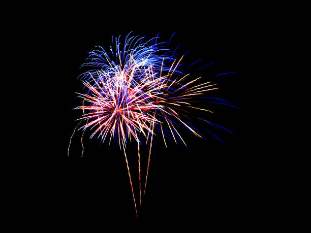 istock Fireworks light up in the sky, dazzling scene. 654036214