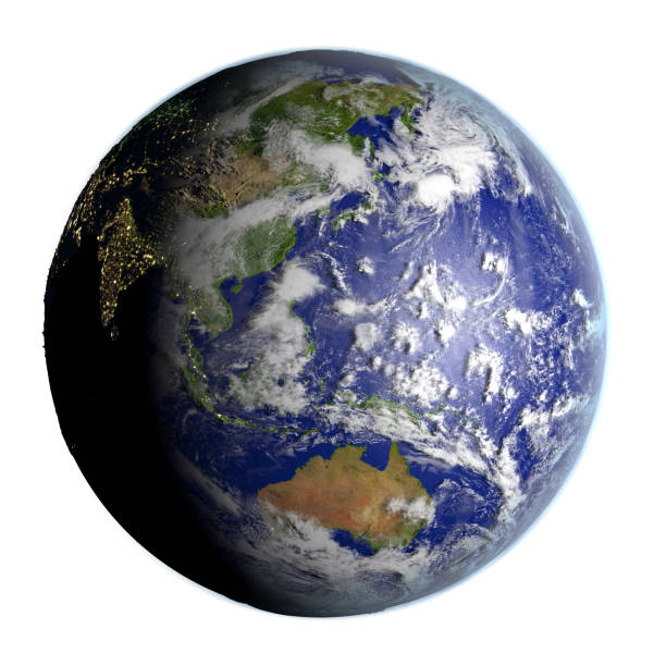 istock Australasia on Earth isolated on white 654042516