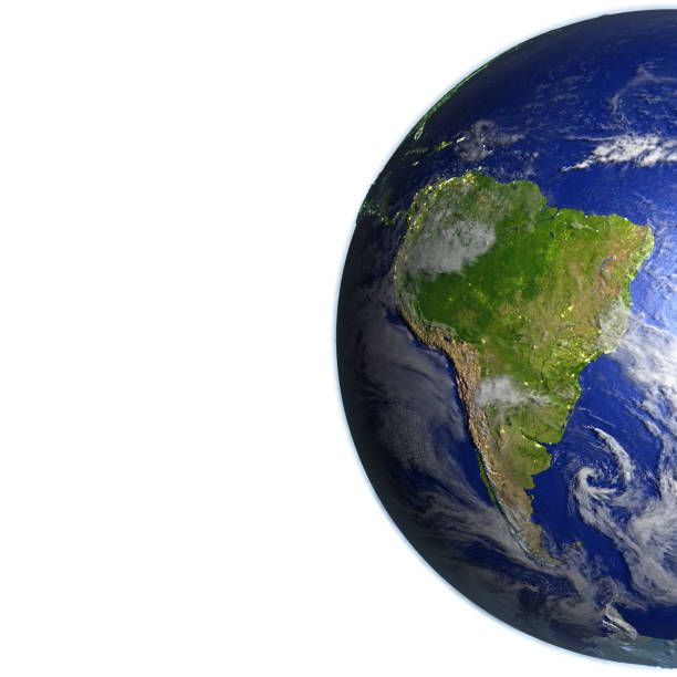 istock South America on realistic model of Earth 654046898
