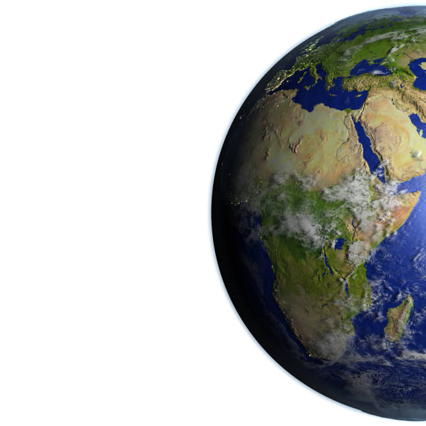 istock Africa on realistic model of Earth 654046976