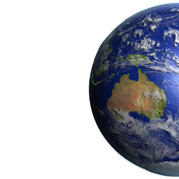 istock Australia on realistic model of Earth 654046984