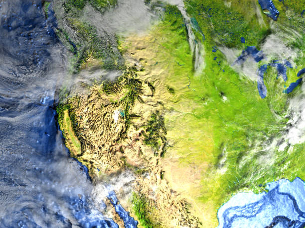 istock USA on Earth - visible ocean floor 654047292