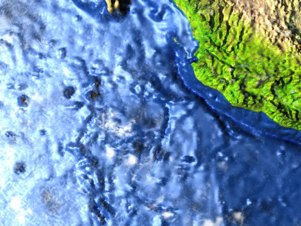istock Yucatan on Earth - visible ocean floor 654047344