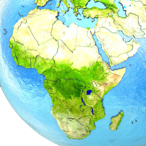 istock Africa on model of Earth 654048408