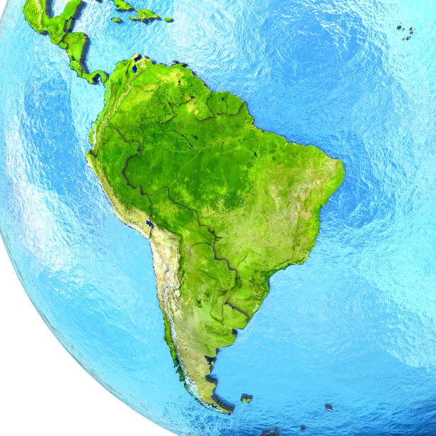 istock South America on model of Earth 654048426