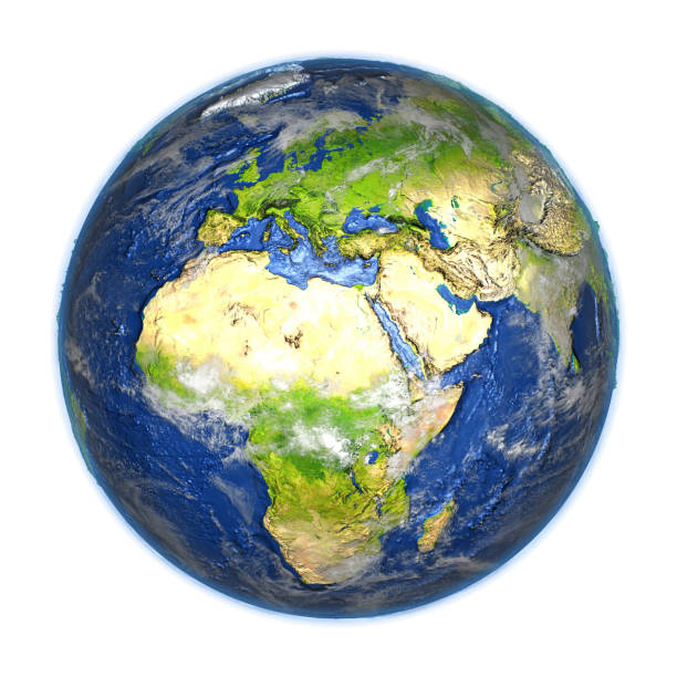 istock EMEA region on Earth isolated on white 654049878