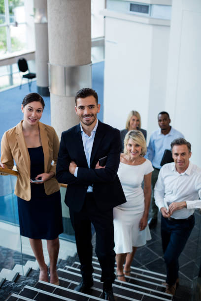 istock Business executives at conference center 654067734