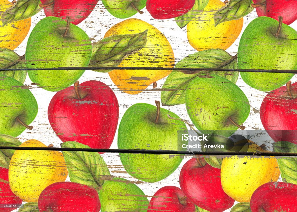 Apple Texture Pattern Apple Pattern Stock Illustration - Download Image Now - Agriculture ...