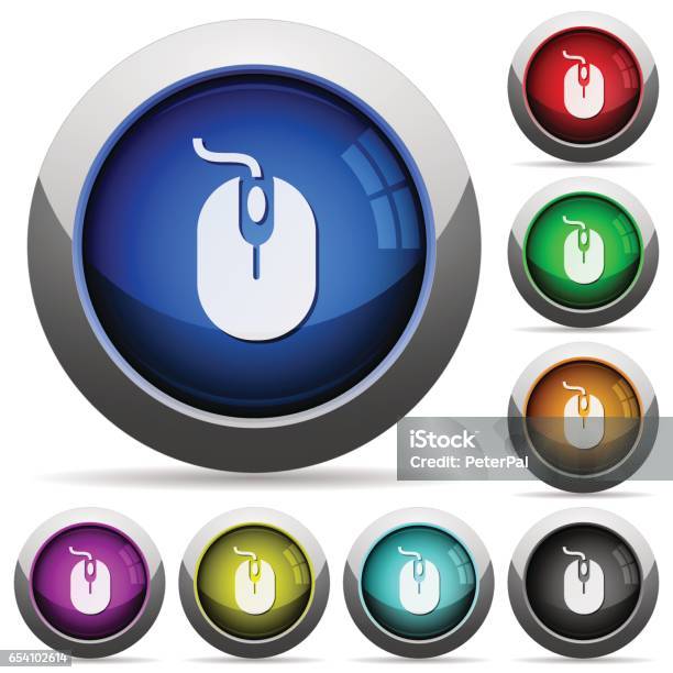 Computer Mouse Button Set Stock Illustration - Download Image Now ...