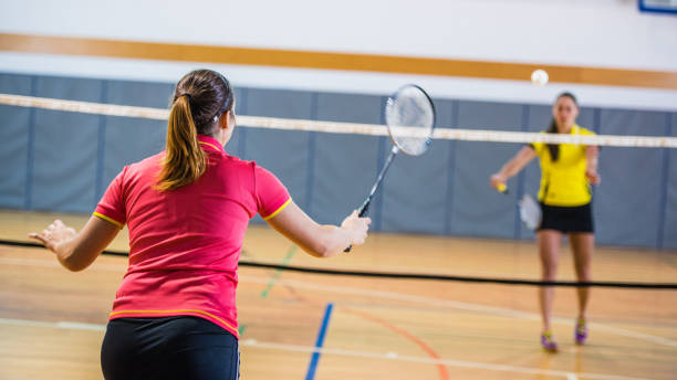 660+ Two Women Playing Badminton Stock Photos, Pictures & Royalty-Free ...