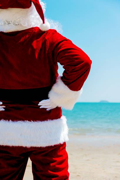 istock Santa claus on vacation 654111272