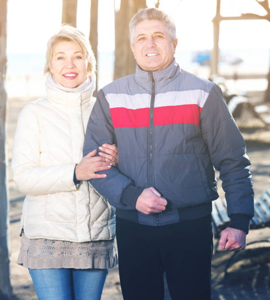 istock Glad husband and wife spend day together 654111376