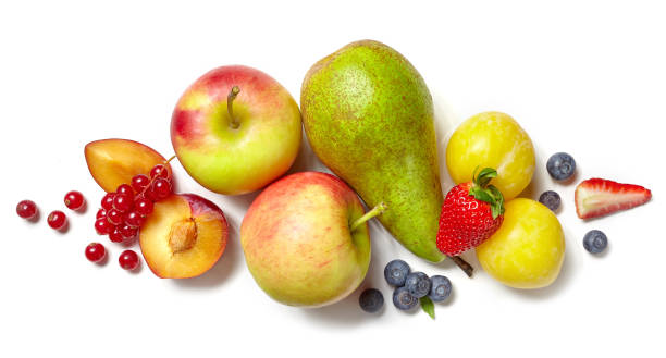 composition of various fruits and berries