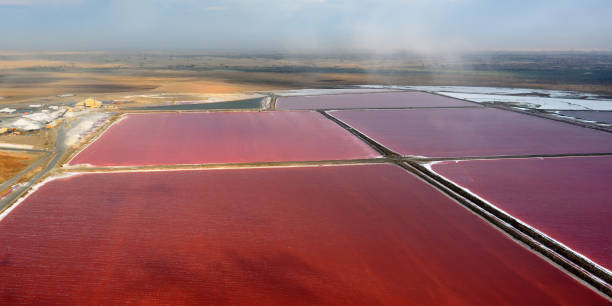 istock Salt manufacturing. Namibia, Africa 654128946
