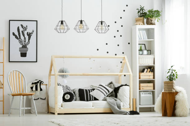 istock Baby bedroom in scandinavian style 654140026