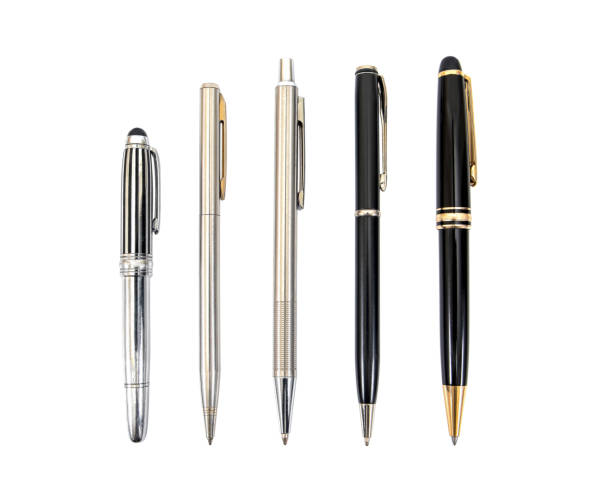 istock Set of pens isolated on white background.Pens isolated 654141136