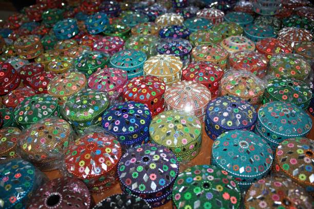 istock Jewelry boxes on the market in Amman, Jordan 654151132