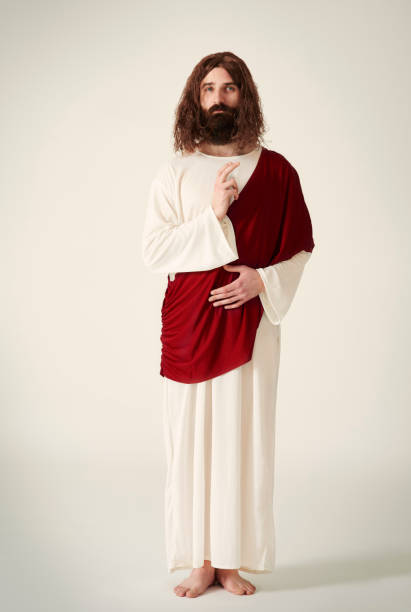 Volledige Lengte Van Jezus Christus Stockfoto En Meer Beelden Van Alleen Mannen - Alleen Mannen, Alleen Volwassenen, Alleen Één Man - Istock