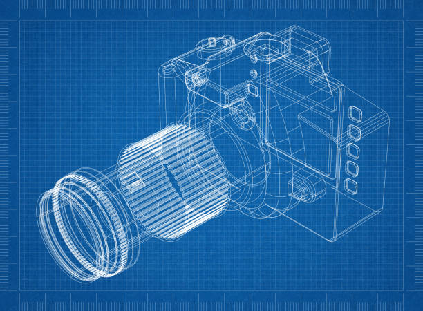 план камеры - 3d перспектива - single lense reflex стоковые фото и изображения