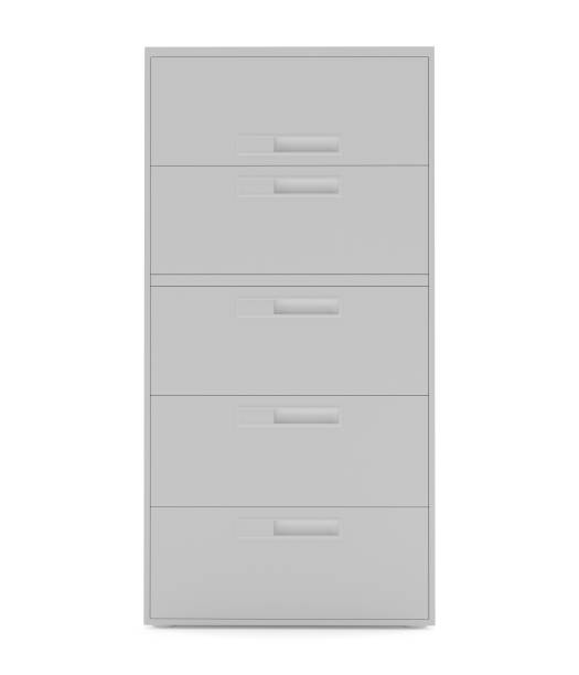 istock Office, archival cabinet isolated on white background 654181700