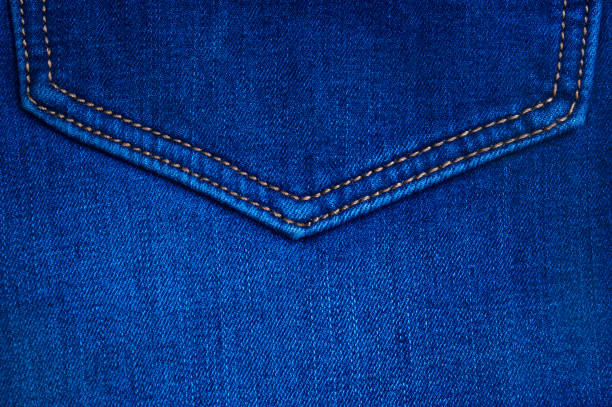 istock Native jean background with pocket and streams 654185564