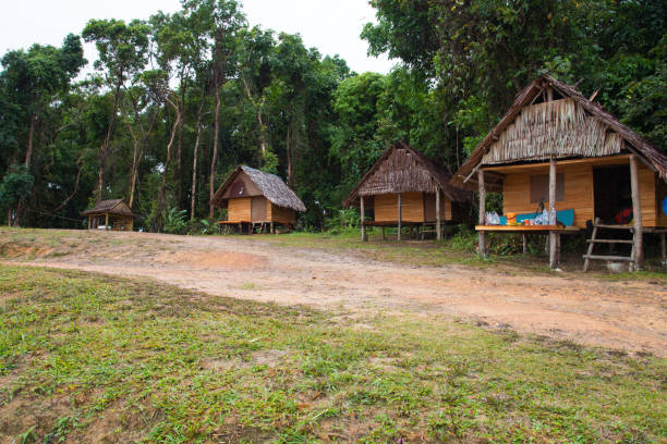 istock Bamboo hut at Samed Nang She. 654196960
