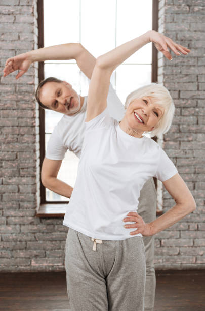 istock Vertical photo of happy couple while doing sport 654201370